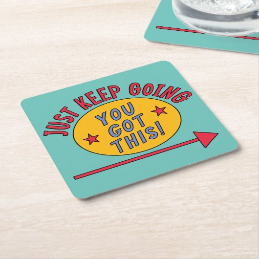 現保在 スクエアペーパーコースター (アングル)