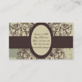 現動揺してグランジ盛なファッションヴィンテージ 名刺 (裏面)