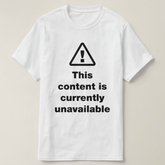 ⚠ 現在このコンテンツはご利用いただけません Tシャツ (デザイン正面)