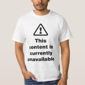 ⚠ 現在このコンテンツはご利用いただけません Tシャツ (正面)