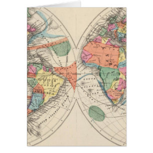 現在と貿易風を持つ世界地図