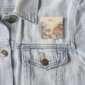 現在と貿易風を持つ世界地図 缶バッジ (インサイチュ)