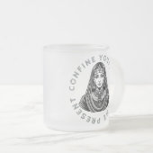 現在に限る フロストグラスマグカップ (正面右)