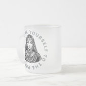 現在に限る フロストグラスマグカップ (正面左)