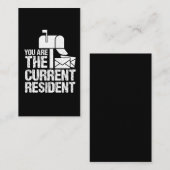 現在のある郵便集配人のおもしろいな郵便局員 名刺 (正面/裏面)