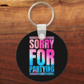 現在のおもしろい誕生日フェスティバル キーホルダー (正面)