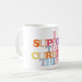現在のことを応援しています コーヒーマグ コーヒーマグカップ (正面左)