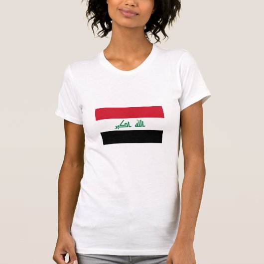 現在のイラク国旗 Tシャツ (正面)