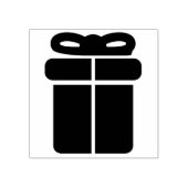 現在のギフトボックスのシルエットパターンアートスタンプ ラバースタンプ (インプリント)