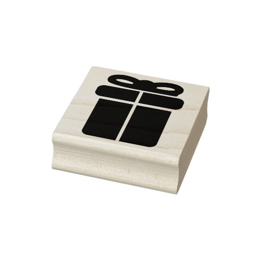 現在のギフトボックスのシルエットパターンアートスタンプ ラバースタンプ (スタンプ)