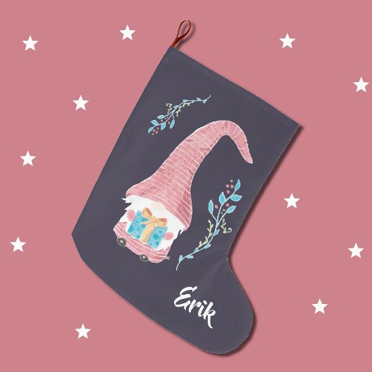 現在のクリスマス格言と赤スウェーデンストッキング ラージクリスマスストッキング