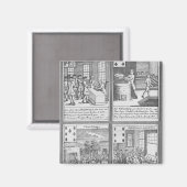 現在のコマーシャルを描いたトランプ マグネット (正面/裏面)