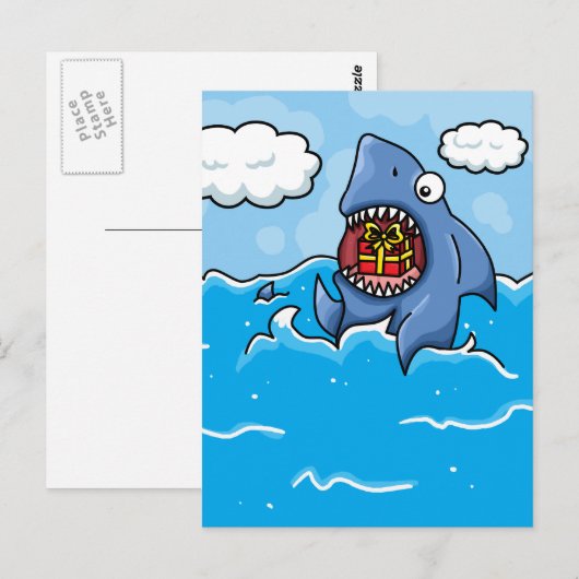 現在のサメ ポストカード (正面/裏面)