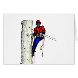 現在のチェーンソーで働く木の外科医アルボリスト