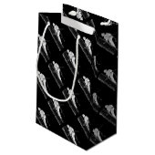 現在のチェーンソーで働く木の外科医アルボリスト スモールペーパーバッグ (裏面アングル)