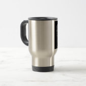 現在のチェーンソーで働く木の外科医アルボリスト トラベルマグ (正面左)