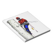 現在のチェーンソーで働く木の外科医アルボリスト ノートパッド (アングル)