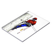 現在のチェーンソーで働く木の外科医アルボリスト ノートブック (左側)