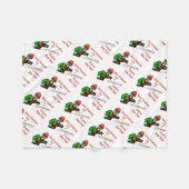 現在のチェーンソーで働く木の外科医アルボリスト フリースブランケット (正面(横))