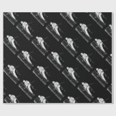 現在のチェーンソーで働く木の外科医アルボリスト ラッピングペーパー (フラット)