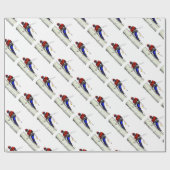 現在のチェーンソーで働く木の外科医アルボリスト ラッピングペーパー (フラット)