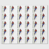 現在のチェーンソーで働く木の外科医アルボリスト ラッピングペーパー (フラット)