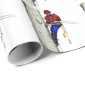 現在のチェーンソーで働く木の外科医アルボリスト ラッピングペーパー (ロールコーナー)