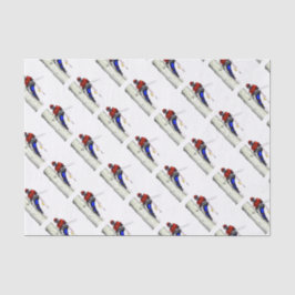 現在のチェーンソーで働く木の外科医アルボリスト 薄葉紙