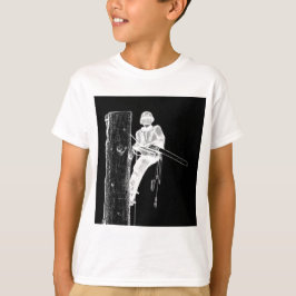 現在のチェーンソーで働く木の外科医アルボリスト Tシャツ