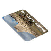 現在のネブラスカのスコットのブラフ マグネット (右側)