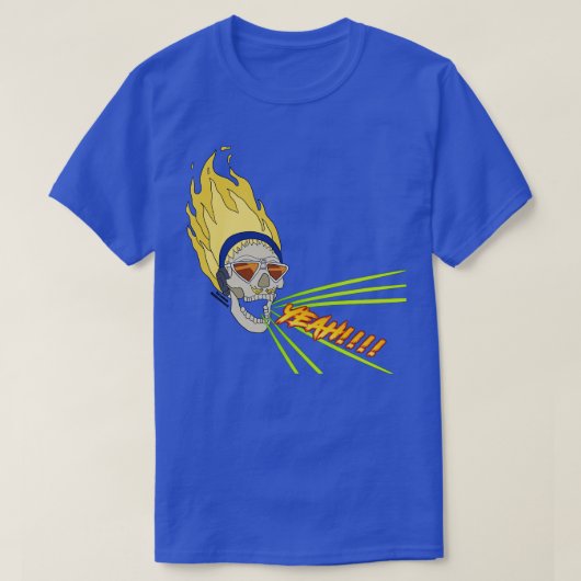 現在のマイク叫び声スカル Tシャツ (デザイン正面)