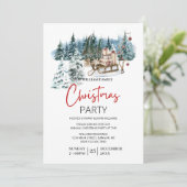 現在のモダン家族のクリスマスのパーティーを持つスレッド 招待状 (スタンド正面)