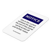 現在のワークロード通知によおもしろいり マグネット (左側)