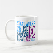 現在の場所から開始 コーヒーマグカップ (左)