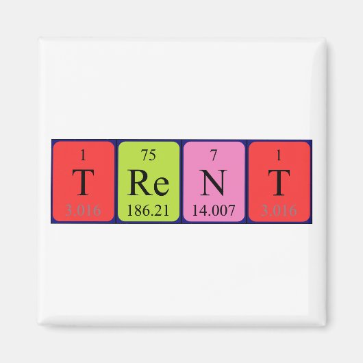 現在の定期テーブル名マグネット マグネット (正面)