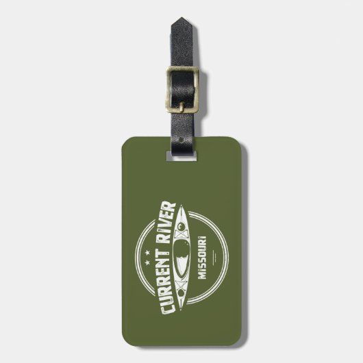 現在の川ミズーリカヤック ラゲッジタグ (正面縦)