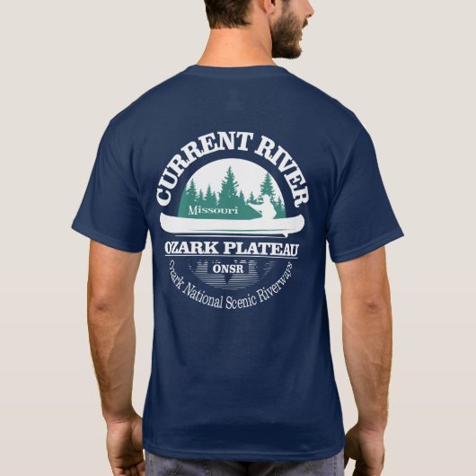 現在の川(カヌー) Tシャツ (裏面)