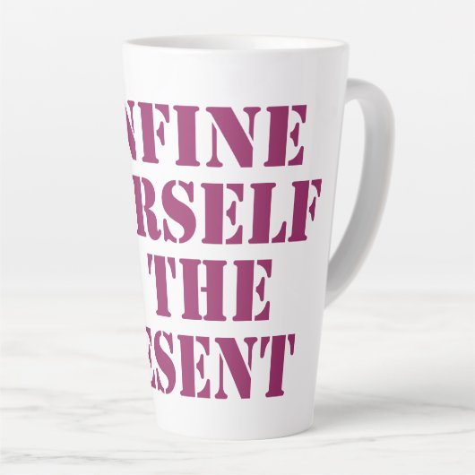 現在の引用文に身を置やる気を起こさせるく カフェラテマグ (右アングル)