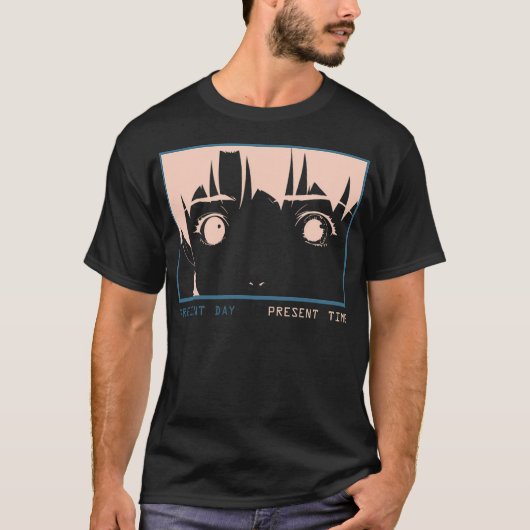 現在の日 – 現在の時間 – Lain - Ver.3 Tシャツ (正面)