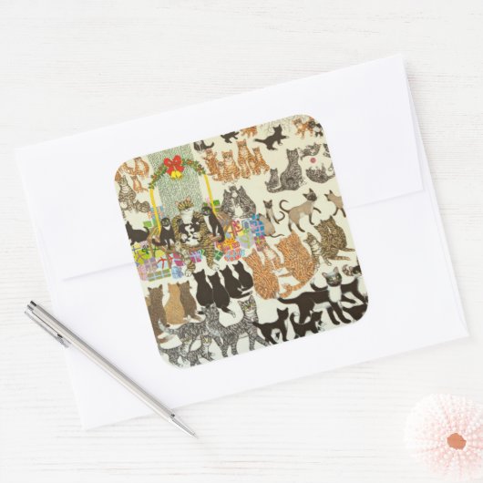 現在の時刻2012 スクエアシール (封筒)