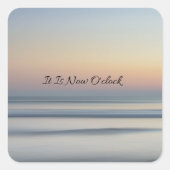 現在の時間のアラームのシール スクエアシール (正面)