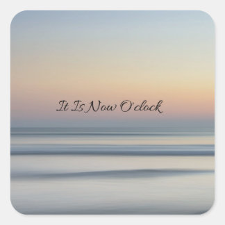 現在の時間のアラームのシール スクエアシール