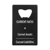 「現在の比率」 クレジットカード栓抜き (正面)