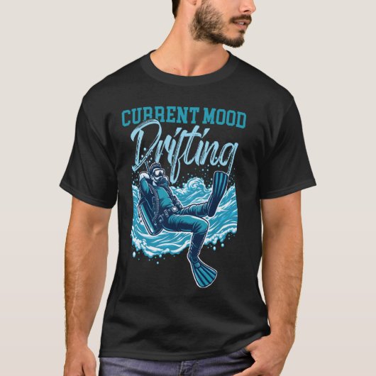 現在の気分はドリフト潜水 Tシャツ (正面)