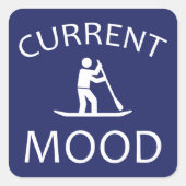 現在の気分はパドルを立てる スクエアシール (正面)