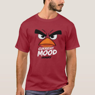 現在の気分#Angry -おもしろい不機嫌な鳥の表現 Tシャツ