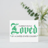 現在の状態：米国兵士に愛される ポストカード (スタンド正面)