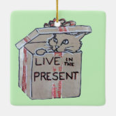 現在の生活を送る セラミックオーナメント (裏面)