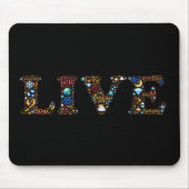 現在の言葉で生感動的きる マウスパッド (正面)