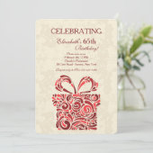 現在の誕生日パーティーの招待状 招待状 (スタンド正面)